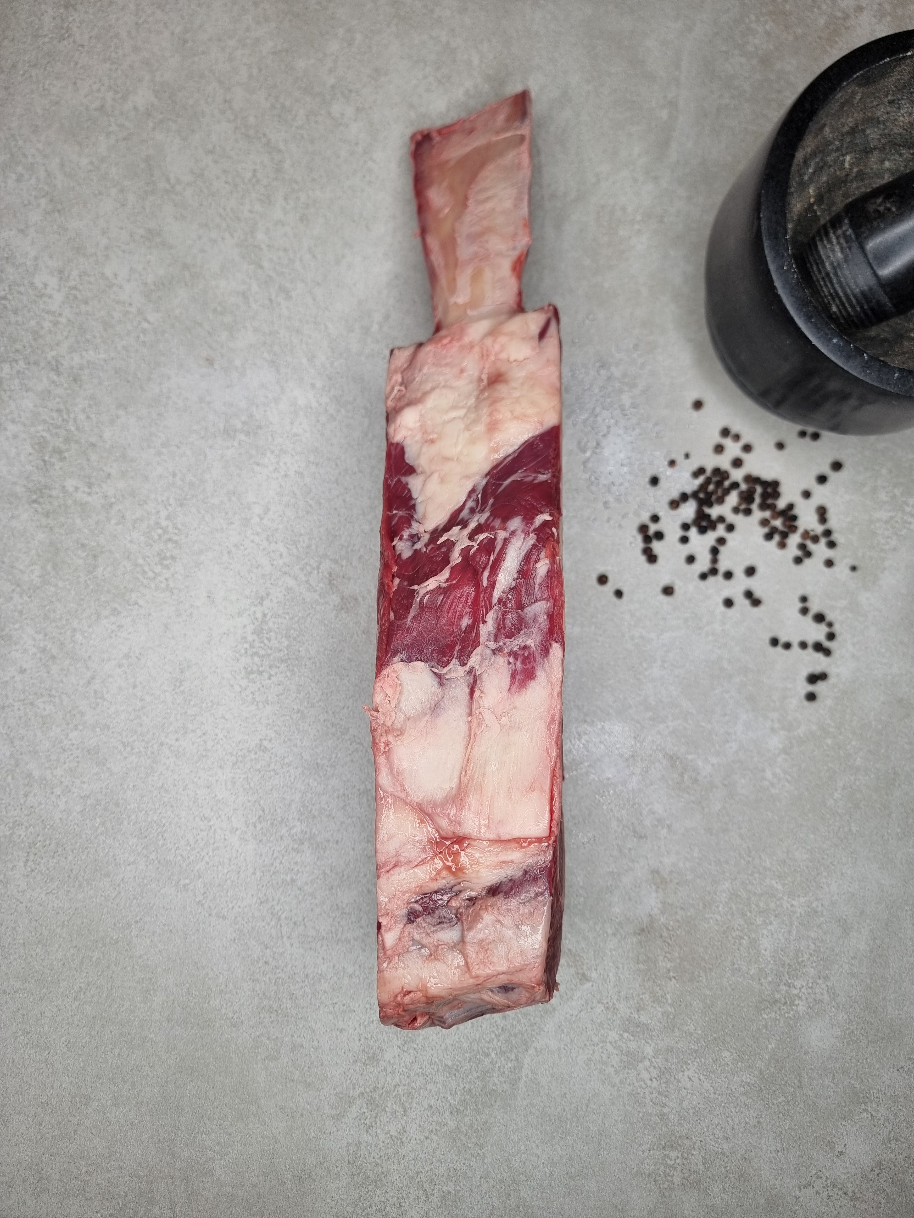 Bio Färsen Tomahawk Steak Seitenansicht