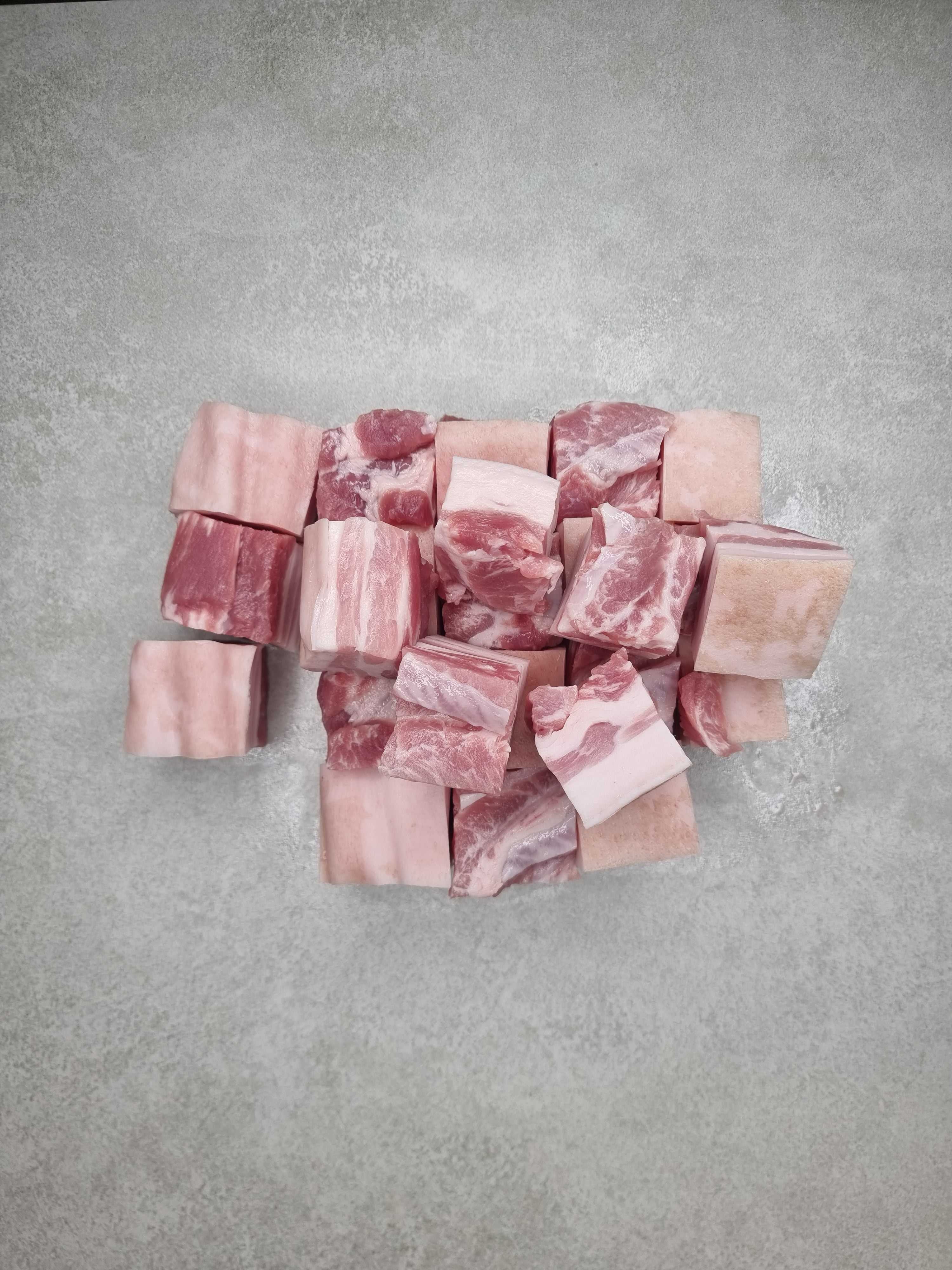 Bio Schweine Bauch Würfel